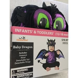 Celebrate! Baby Dragon Costume Infants & Toddlers 12-18 Months - New
